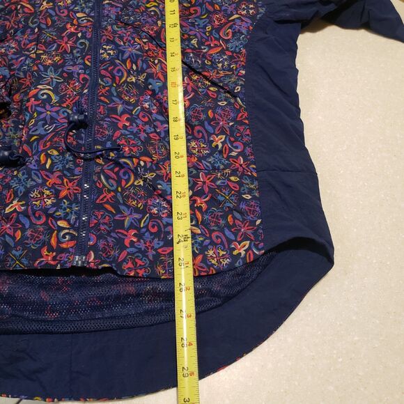 Vintage Women’s Nike Floral AOP Windbreaker 90s  Full Zip RARE Over-sized 6/8 - Picture 9 of 9